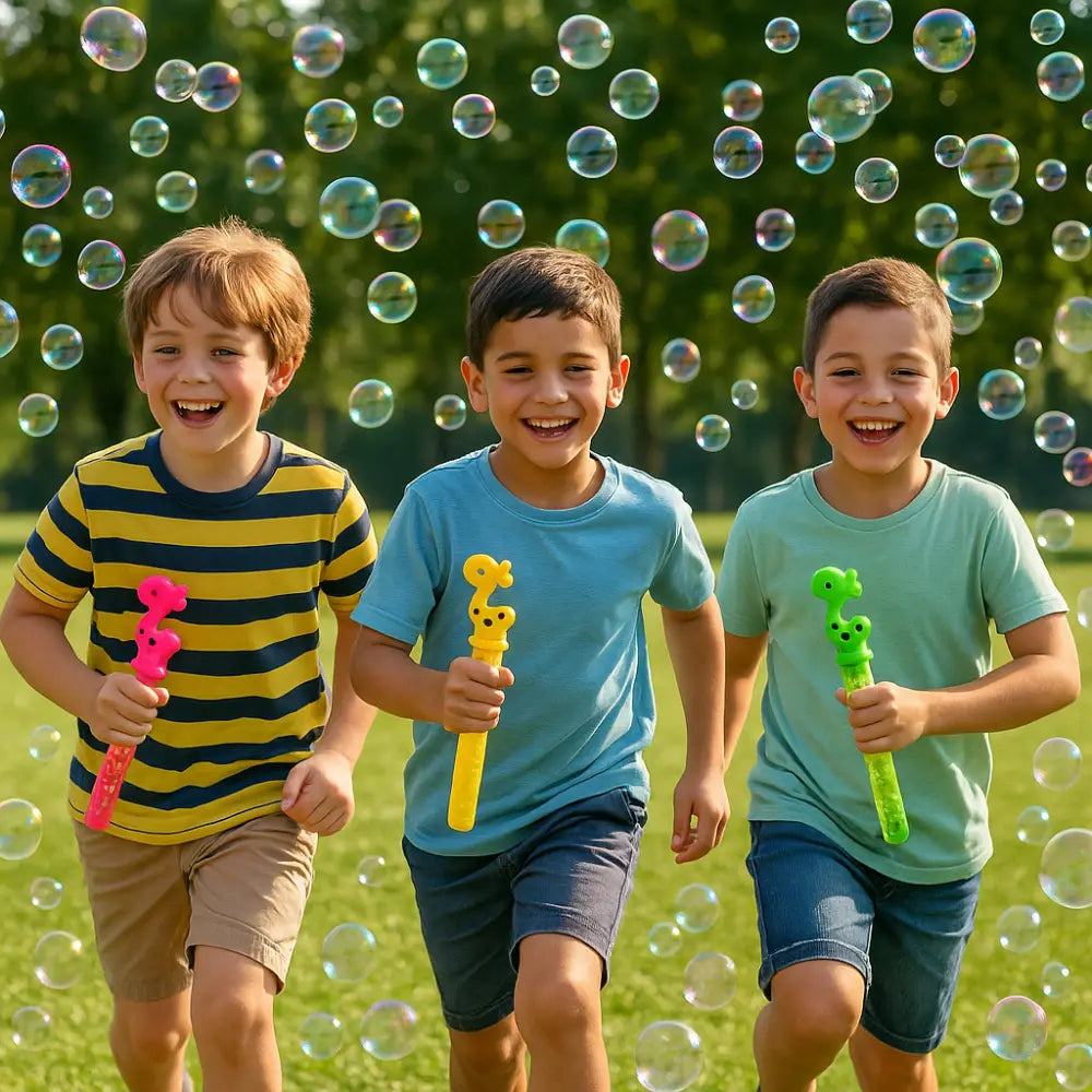 Pack 6 Lanza Burbujas Juguete Infantil Para Niño Cumpleaños