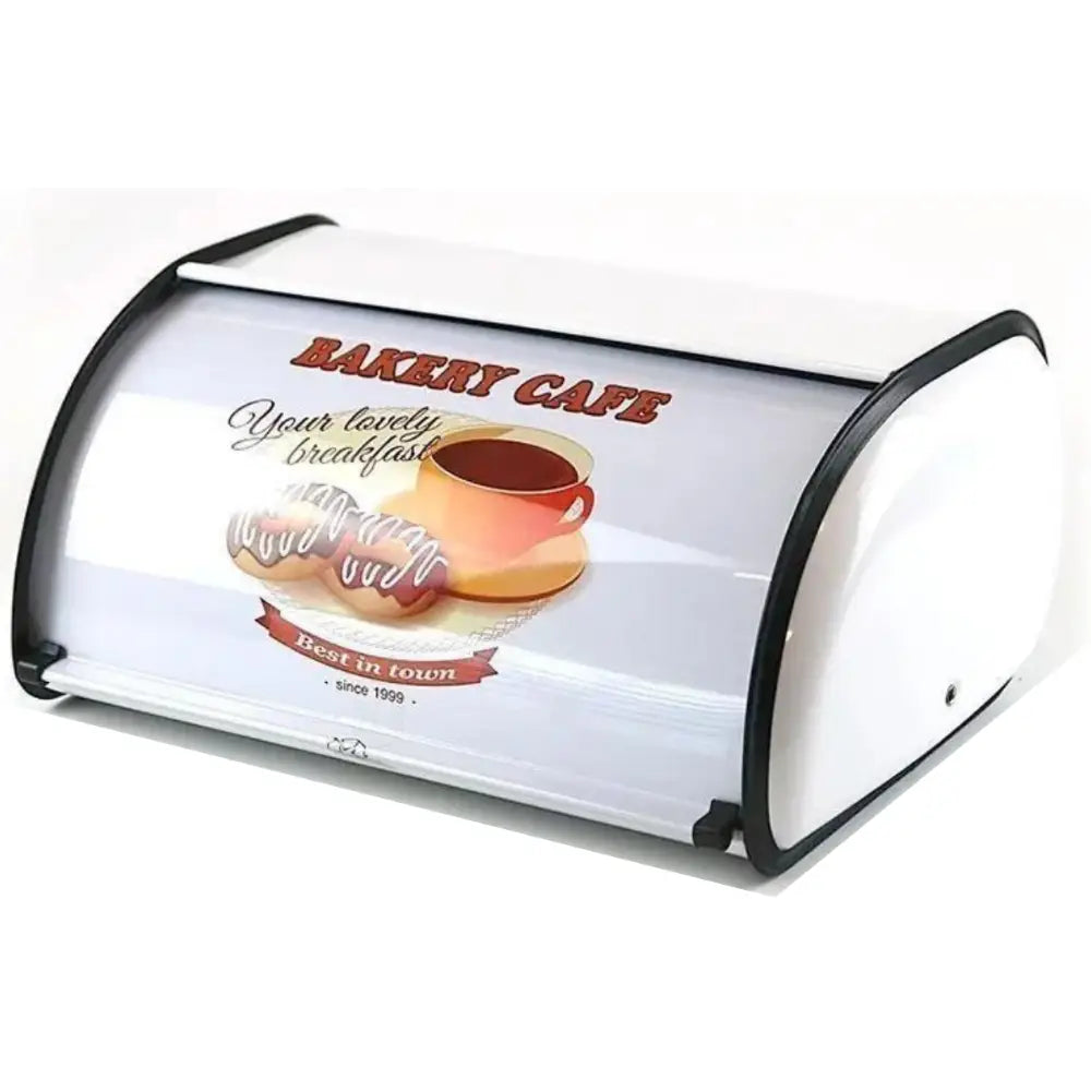 Panera Metálica Vintage Retro Acero Inoxidable Brillante - Fliperex