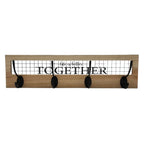 Perchero De Pared Con 4 Perchas Dobles Together - Fliperex