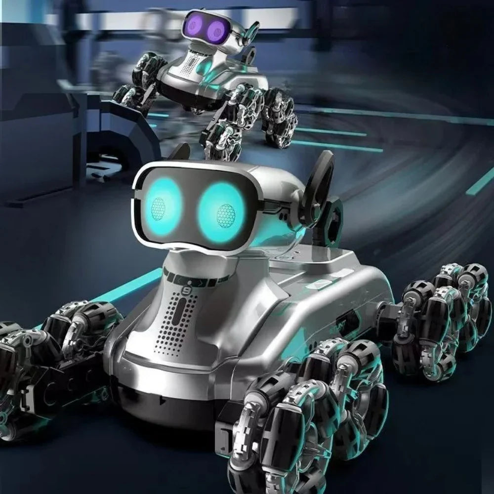 Perro Robot a Control Remoto RC Juguete Con Luces Y Sonido