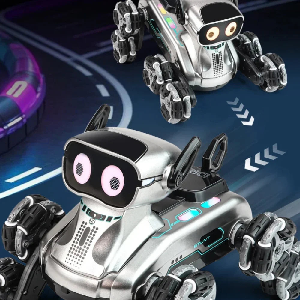 Perro Robot a Control Remoto RC Juguete Con Luces Y Sonido