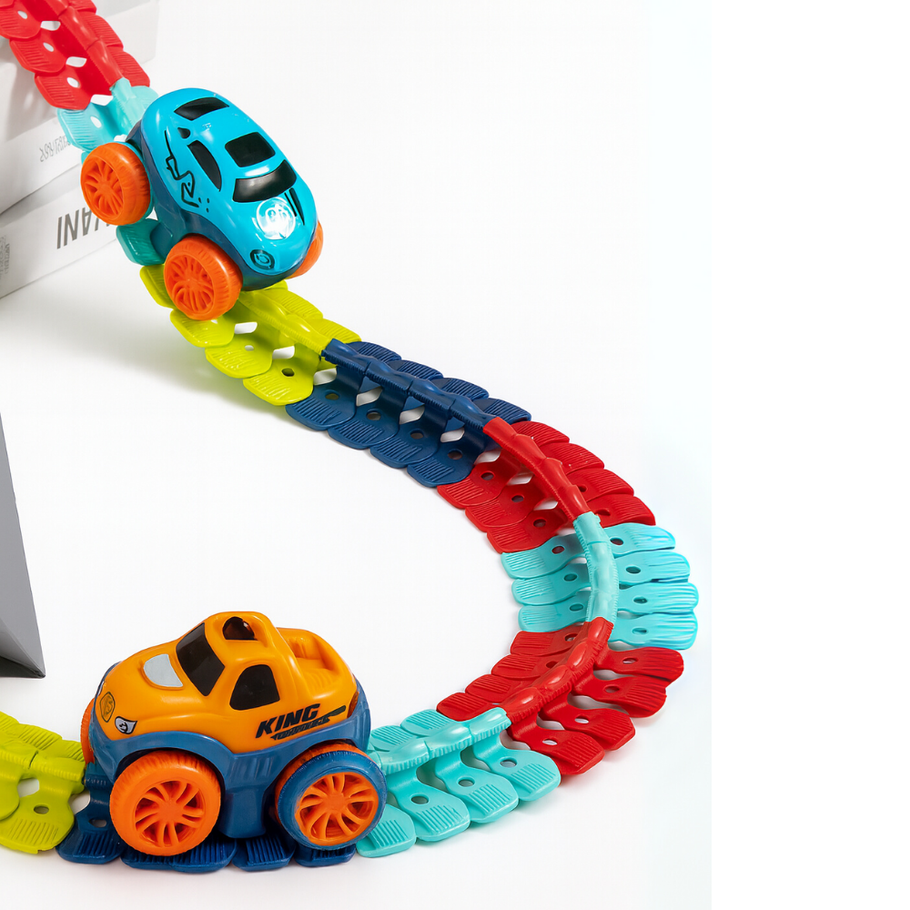 Pista De Carreras Flexible Armable Con Auto Juguete Infantil