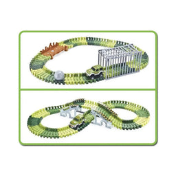 Pista de Carreras Juguete de Dinosaurios Infantil 144 Piezas