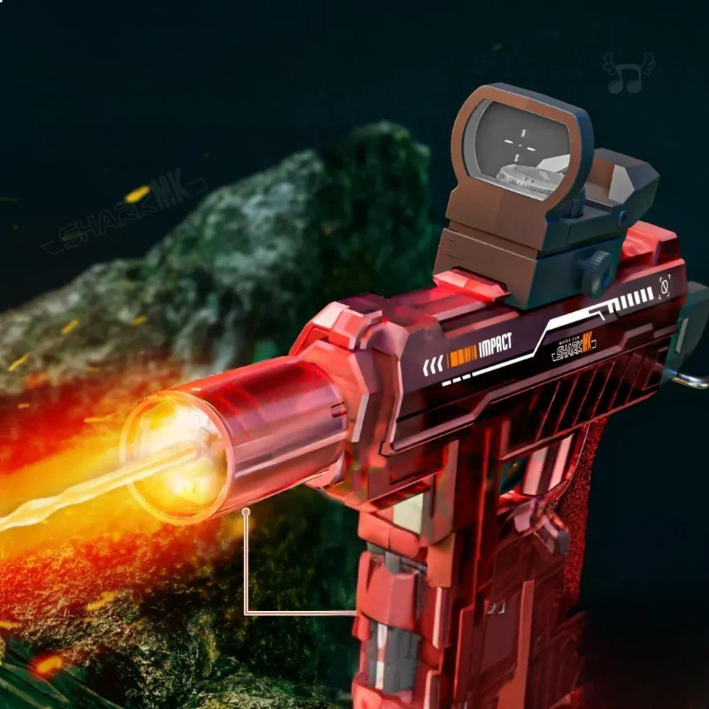 Pistola de Agua Uzi Electrica Automatica Alta Potencia