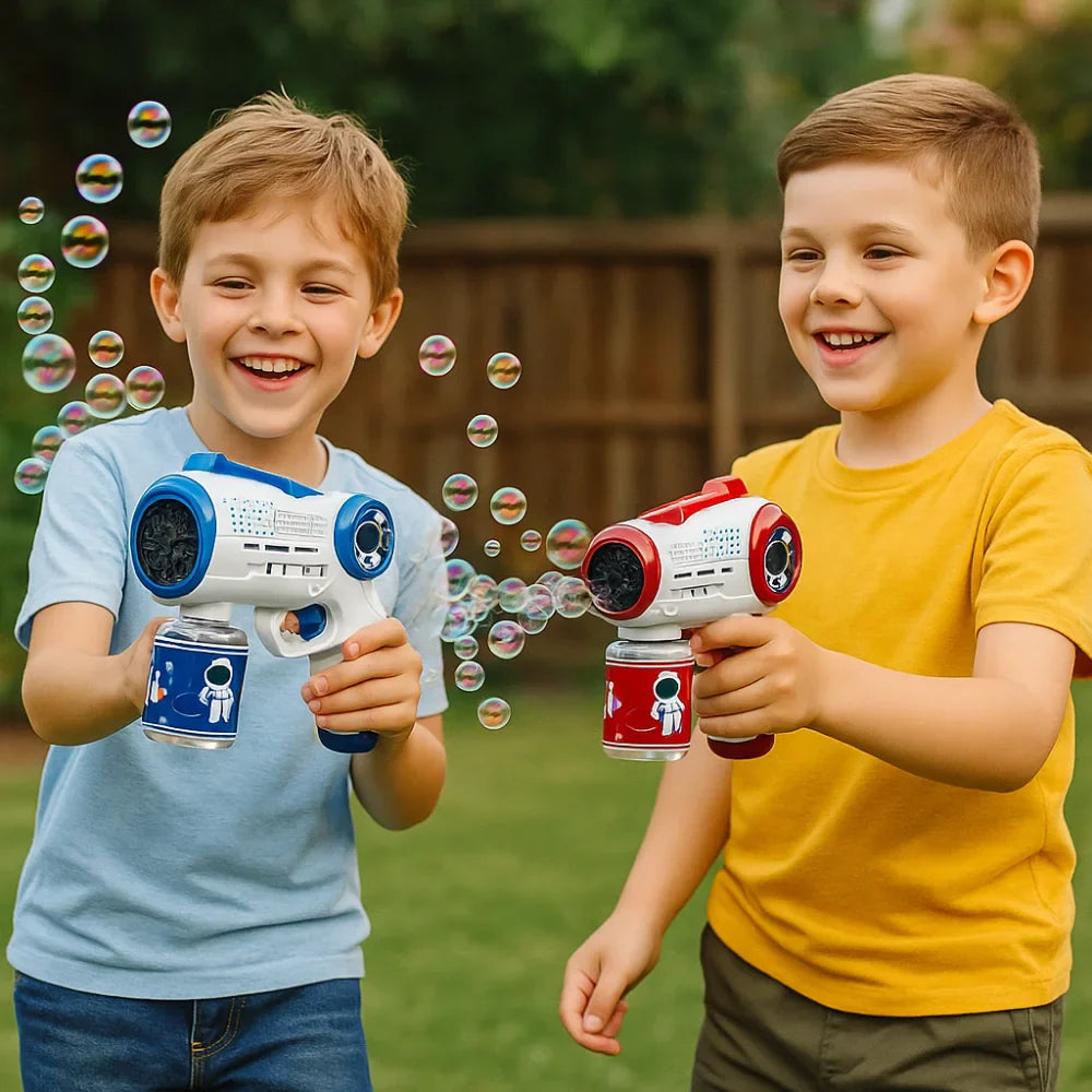 Pistola de Burbujas Automatica Diseño Astronauta Infantil