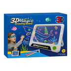 Pizarra Magica 3D Infantil Para Dibujar Con Efecto Luces