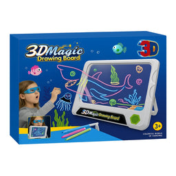 Pizarra Magica 3D Infantil Para Dibujar Con Efecto Luces