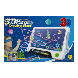Pizarra Magica 3D Infantil Para Dibujar Con Efecto Luces