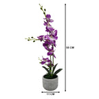 Planta Artificial Orquidea Grande Macetero De Cemento