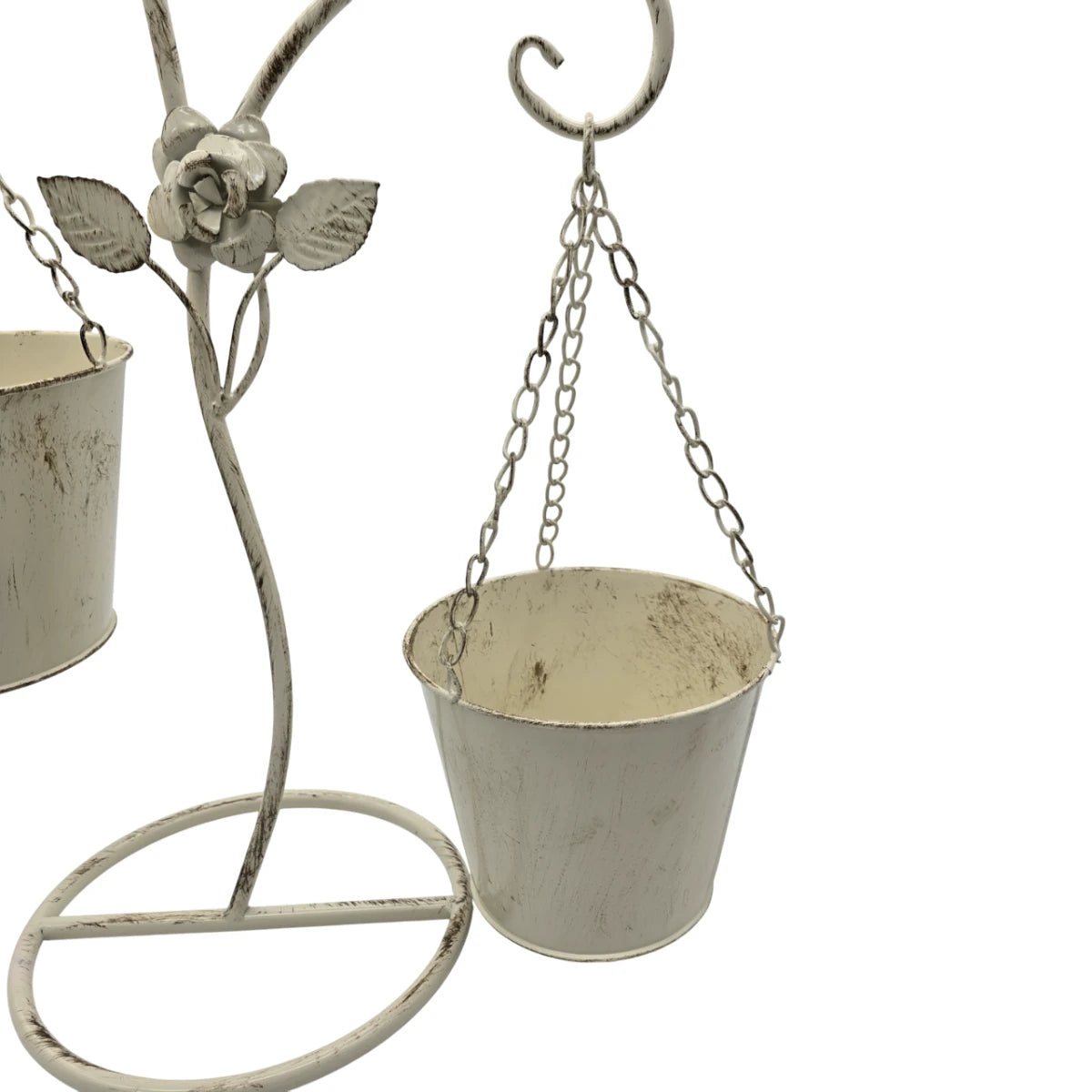 Porta Macetero Pedestal Colgante Beige Vintage Maceta Planta