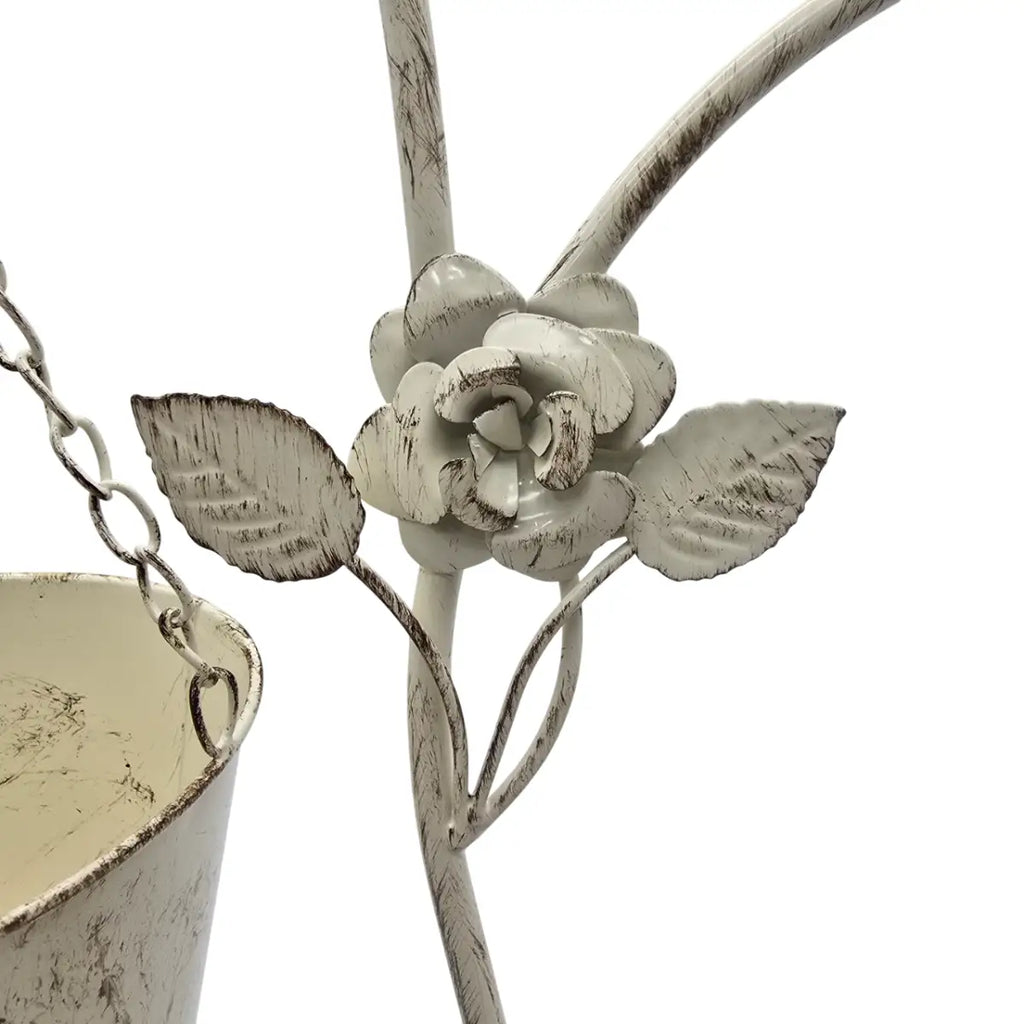 Porta Macetero Pedestal Colgante Beige Vintage Maceta Planta