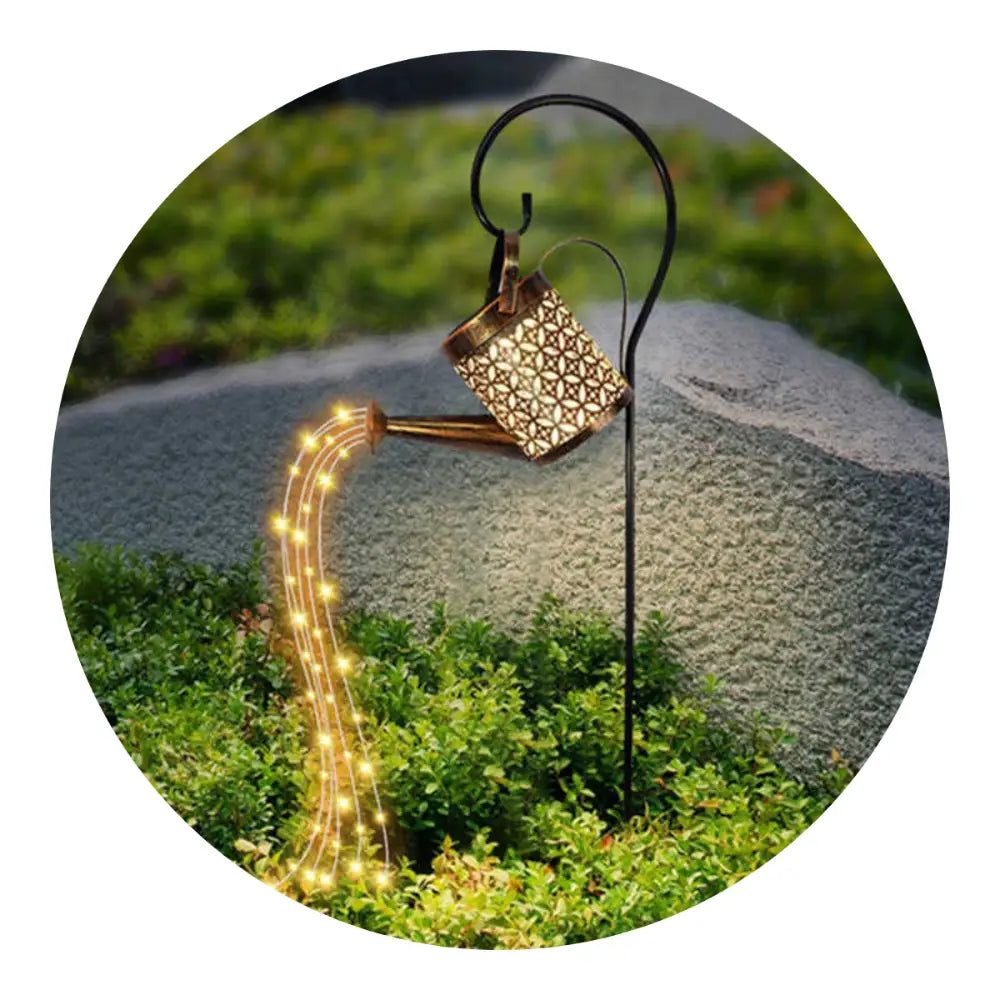 Regadera Solar Led Decorativa Impermeable Jardin Decoracion - Fliperex