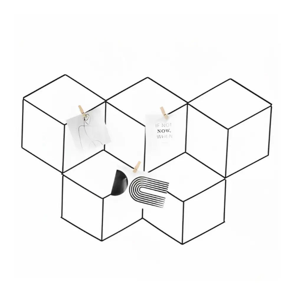 Rejilla Metálica Portafotos Collage Diseño Colores Regalo - Fliperex