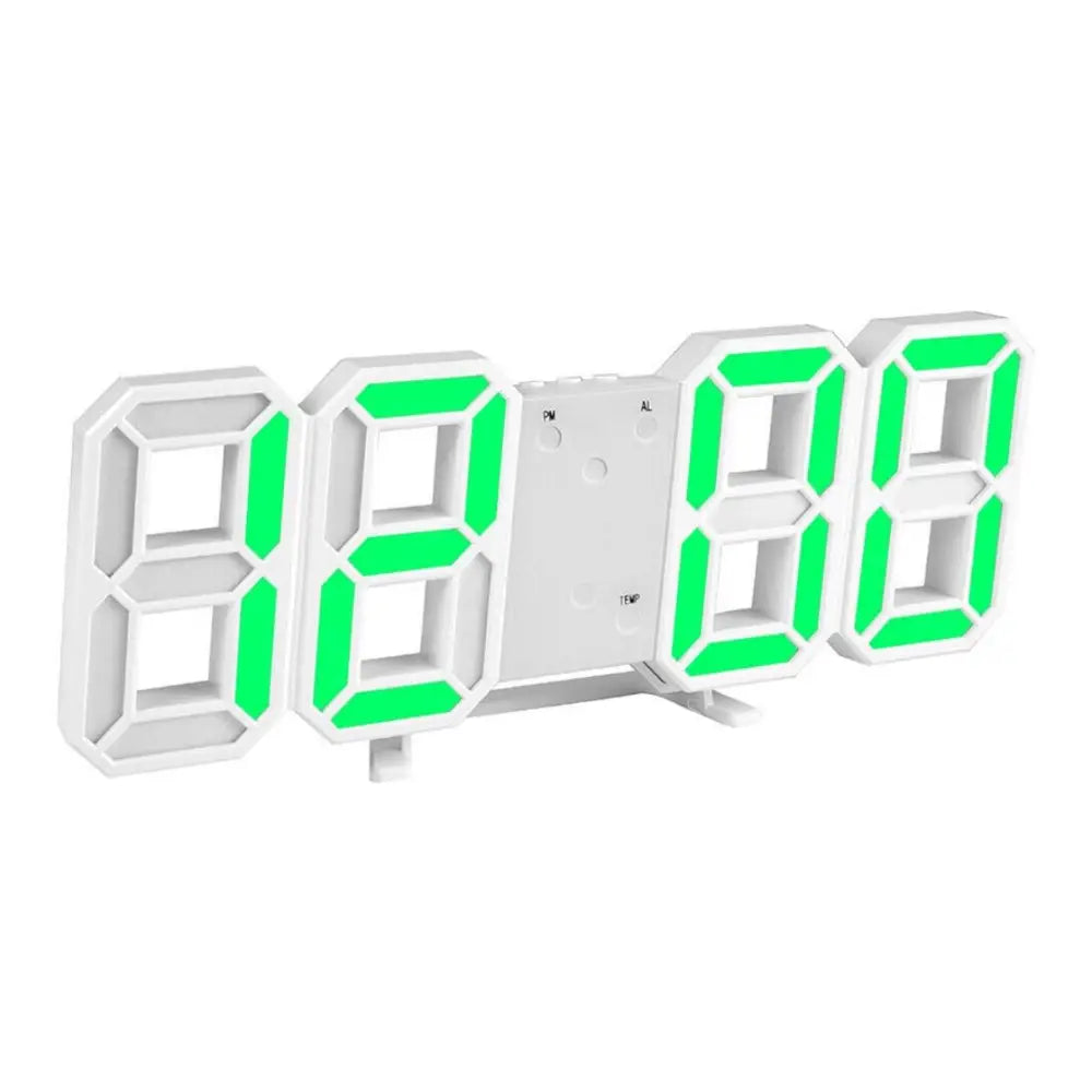 Reloj Despertador Digital Led 3d De Escritorio O Muro - Fliperex