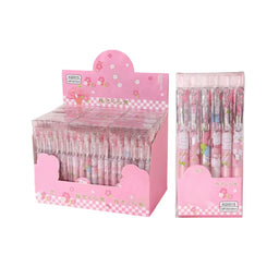 Set 12 Boligrafos Tinta Gel Negro Sakura Rabit Cute Kawaii - Fliperex