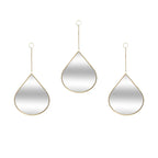 Set 3 Espejos De Pared Para Colgar De Gota Marcos De Espejos - Fliperex