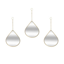 Set 3 Espejos De Pared Para Colgar De Gota Marcos De Espejos - Fliperex