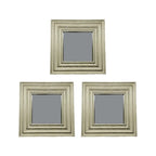 Set 3 Marcos De Espejos Cuadrados Dorados Para Decorar Hogar - Fliperex
