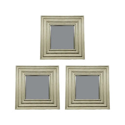 Set 3 Marcos De Espejos Cuadrados Dorados Para Decorar Hogar - Fliperex