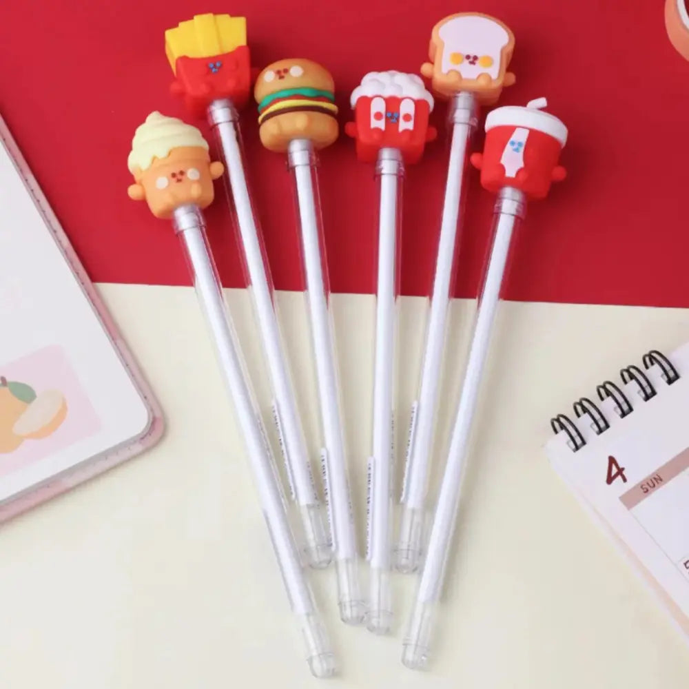 Set 6 Lapices De Alimentos Variados Kawaii Cute - Fliperex