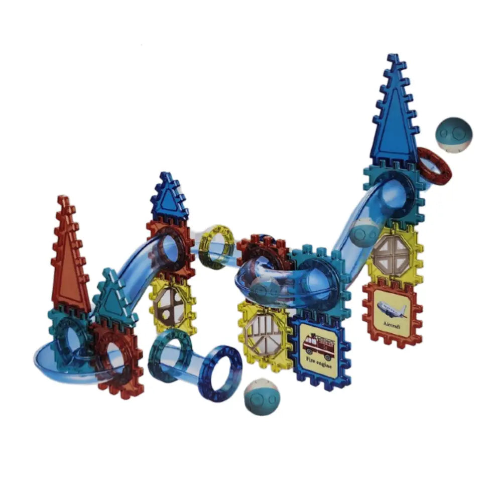 Set De Construccion Tobogan Carrera De Bolitas 44 Piezas - Fliperex