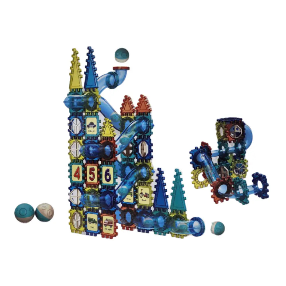 Set De Construccion Tobogan Carrera De Bolitas 98 Piezas - Fliperex