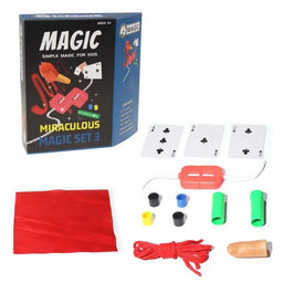 Set Juego De Magia y Trucos Clásico Para Niño Adulto Azul - Fliperex