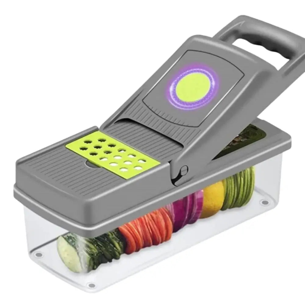 Set Picador Cortador De Verduras y Frutas 14 En 1 Rallador - Fliperex