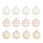 Set 12 Esferas Navideñas Decoradas Arbol Navidad Decoracion