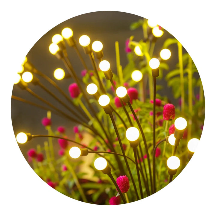 Set 2 Luces Solares Exterior Jardin Estaca Decorativa Led