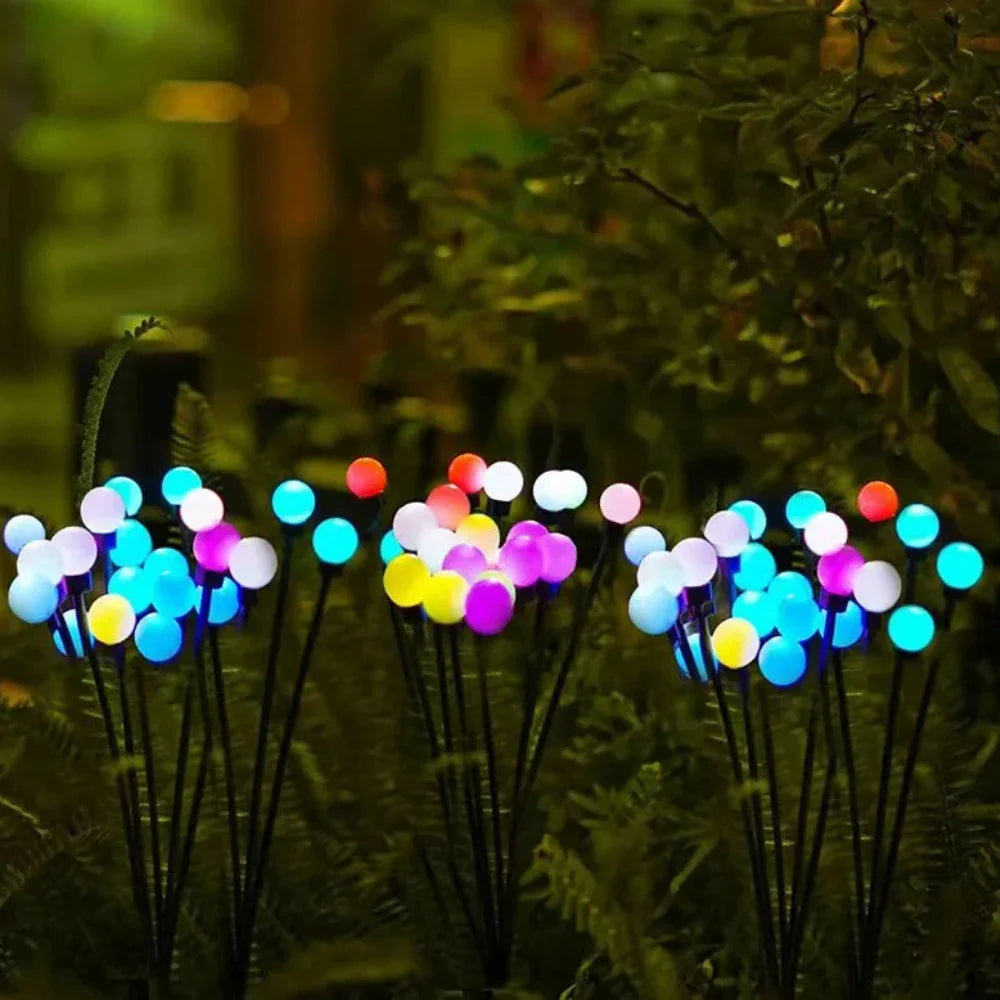 Set 2 Luces Solares Exterior Jardin Estaca Decorativa Led