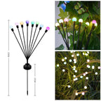 Set 2 Luces Solares Exterior Jardin Estaca Decorativa Led