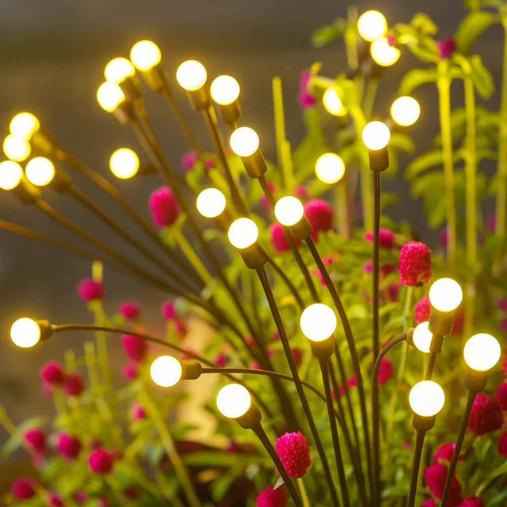 Set 2 Luces Solares Exterior Jardin Estaca Decorativa Led