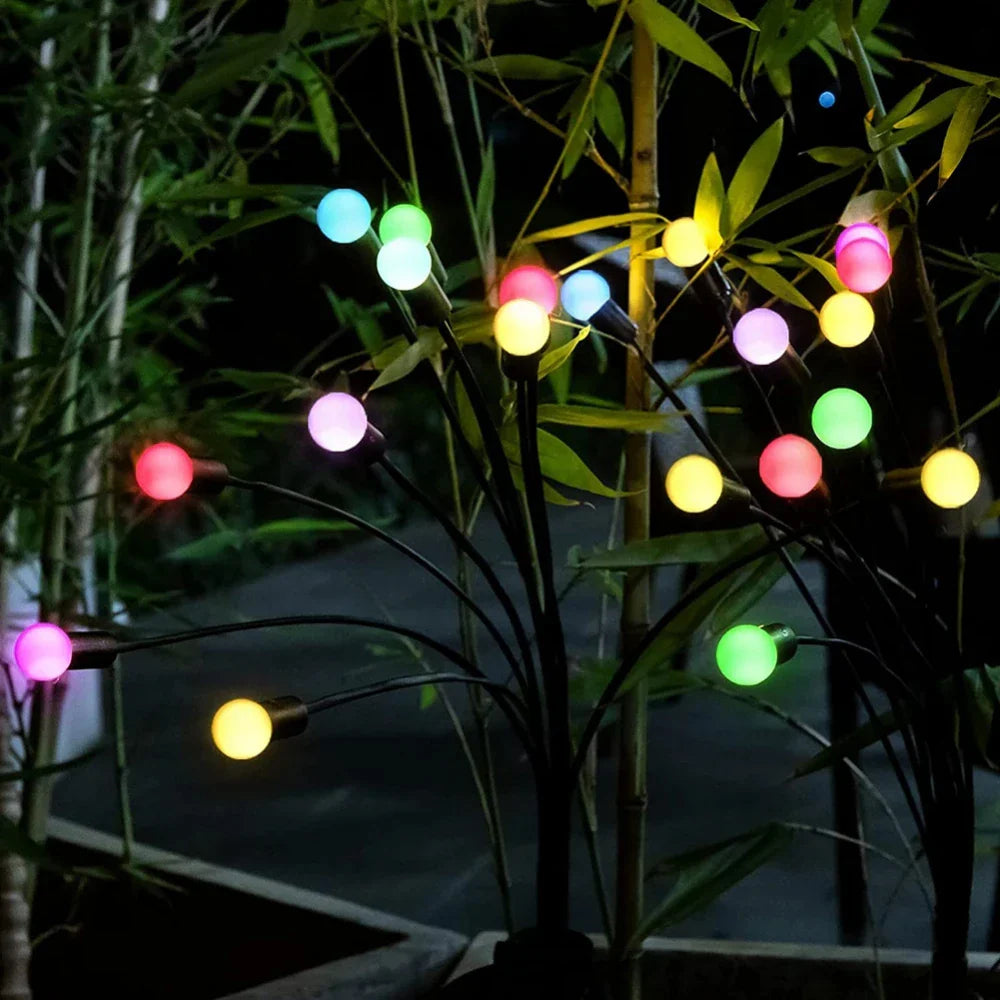 Set 2 Luces Solares Exterior Jardin Estaca Decorativa Led