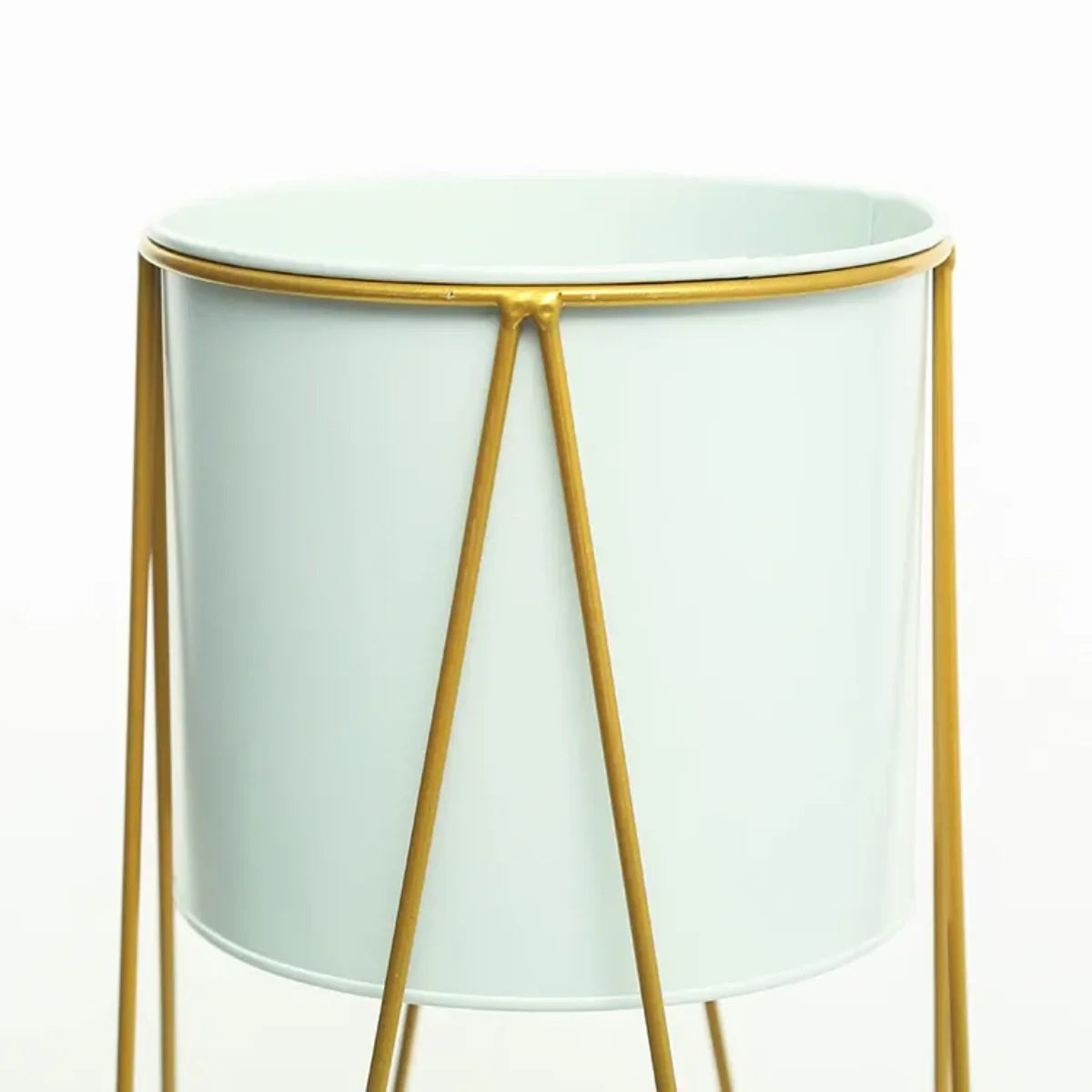 Set 2 Porta Macetero Pedestal Maceta Plantas Blanco Mediano