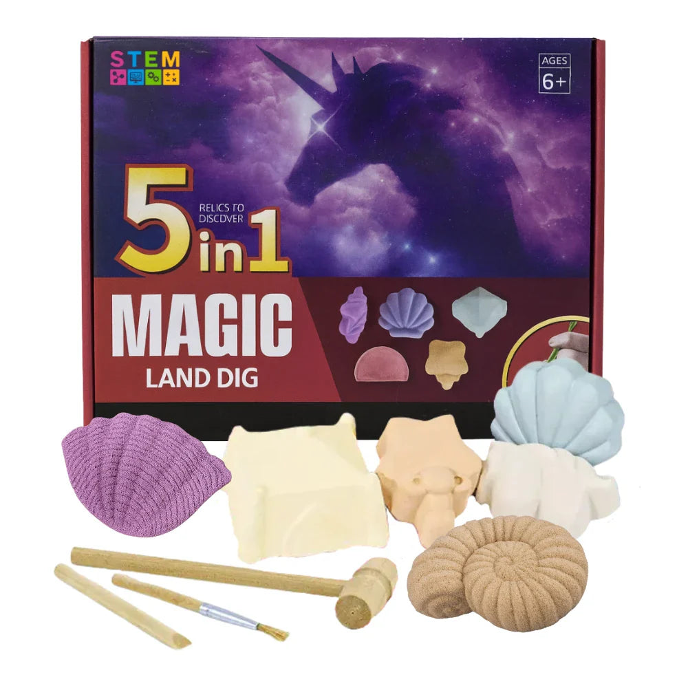 Set 3 Kit De Excavación 5 En 1 Juguete Educativo Infantil