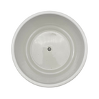 Set 3 Maceteros Maceta De Cerámica Blancos Diseños Lineas