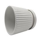 Set 3 Maceteros Maceta De Cerámica Blancos Diseños Lineas