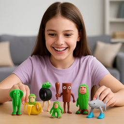 Set 6 Figuras Brainrot Cajita Sorpresa Tralalero Tralala