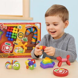 Set De 6 Juguetes Sensoriales Educativos Antiestrés Niños