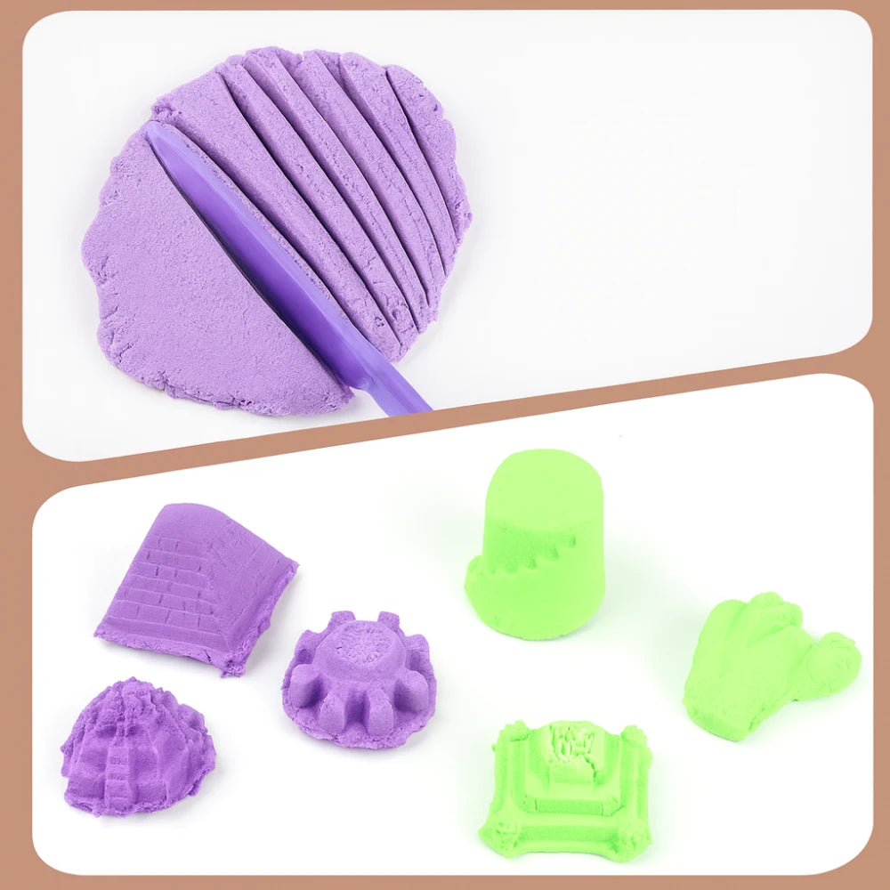 Set De Arena Magica Con Accesorios Y Moldes Animales De Mar