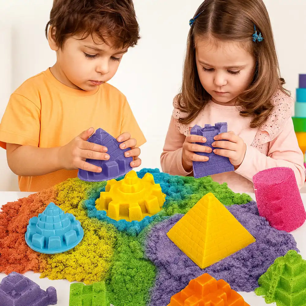 Set De Arena Magica Con Accesorios Y Moldes Animales De Mar