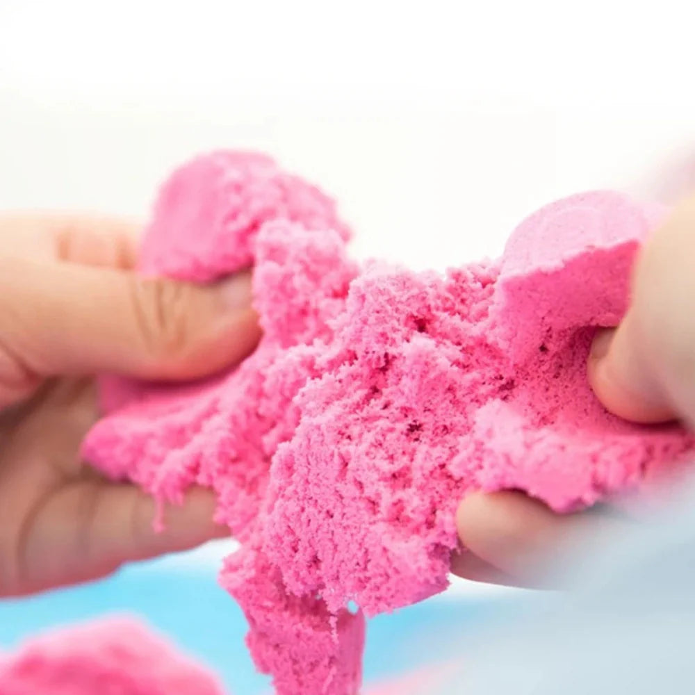 Set De Arena Magica Infantil Con Accesorios y Moldes Variado