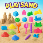 Set De Arena Magica Infantil Con Accesorios y Moldes Variado