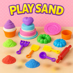 Set De Arena Magica Infantil Con Accesorios y Moldes Variado