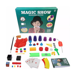 Set Juego De Magia Magic 100 Trucos De Mago Con Varita Niños