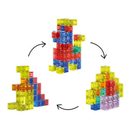 Set Juego de Bloques Magneticos 96 Piezas Construccion Niños