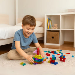 Set Juego de Bloques Magneticos 96 Piezas Construccion Niños