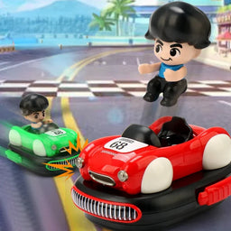 Set de Autitos Chocadores a Control Remoto Piloto Bumper Car
