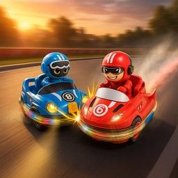 Set de Autitos Chocadores a Control Remoto el Piloto Salta